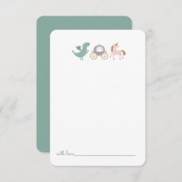 Märchenprinzessin Burg Geburtstag Kapsel Dankeskarte