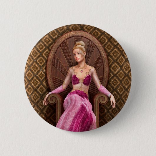 Märchenprinzessin Button (Vorderseite)