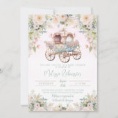 Märchenprinzessin Carriage Girl Einladung (Vorderseite)