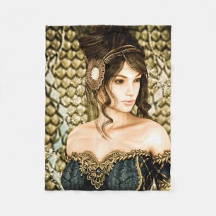 Märchenprinzessin Fleecedecke