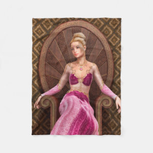 Märchenprinzessin Fleecedecke