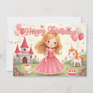 Märchenprinzessin Geburtstag in einem rosa Traum
