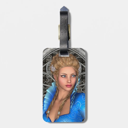 Märchenprinzessin Gepäckanhänger (Rückseite vertikal)