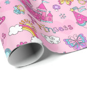 Märchenprinzessin  geschenkpapier (Rolleneckpunkt)