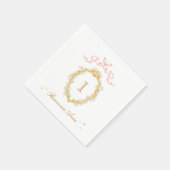 Märchenprinzessin Große Zahl Mädchen Geburtstagsfe Serviette (Ecke)