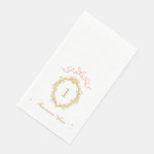 Märchenprinzessin Große Zahl Mädchen Geburtstagsfe Serviette (Ecke)