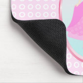 Märchenprinzessin in Pink-Birthaday-Party Mousepad (Ecke)