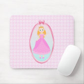 Märchenprinzessin in Pink-Birthaday-Party Mousepad (Mit Mouse)