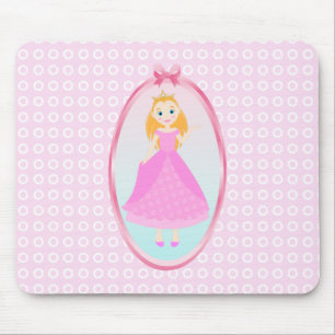 Märchenprinzessin in Pink-Birthaday-Party Mousepad
