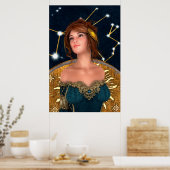 Märchenprinzessin Poster (Küche)