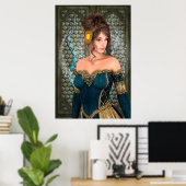 Märchenprinzessin Poster (Heimbüro)