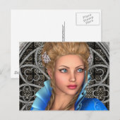 Märchenprinzessin Postkarte (Vorne/Hinten)