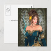 Märchenprinzessin Postkarte (Vorne/Hinten)