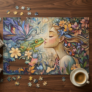 Märchenprinzessin und Frosch 1014-Teile-Puzzle Puzzle
