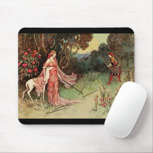 Märchenprinzessin und Weißwild Mousepad