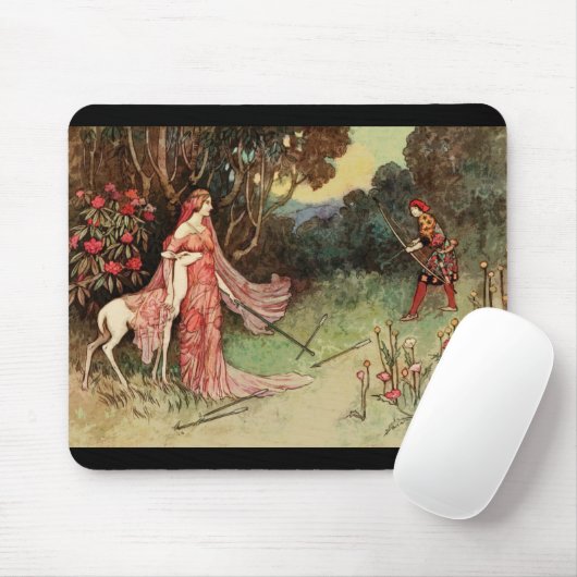 Märchenprinzessin und Weißwild Mousepad (Mit Mouse)