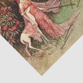 Märchenprinzessin und Weißwild Seidenpapier (Ausschnitt)