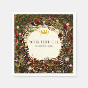 Märchenprinzessin Vintage Briar Rose Party Serviette