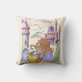 Märchenprinzessin-Wurfkissen Kissen