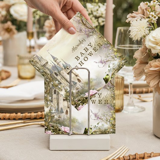 Märchenprinzessinnen-Babyshower Schloss Serviette