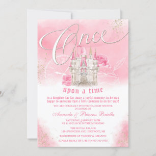 Märchenprinzessinnen-Schloss-Baby-Party Einladung