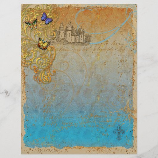 Märchenschloss Briefpapier (Vorderseite)
