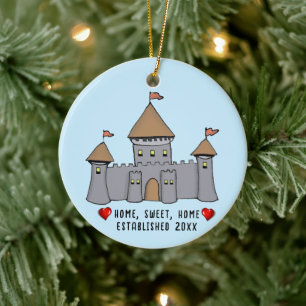 Märchenschloss Keramik Ornament