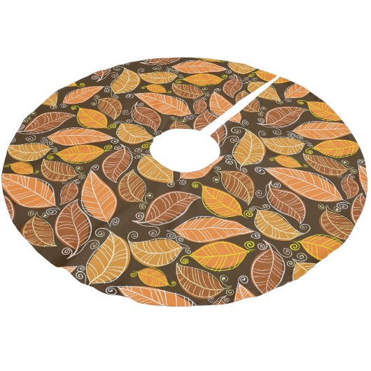 Märchenschloss, moderne Öllandschaft. Polyester Weihnachtsbaumdecke (Schrägansicht)