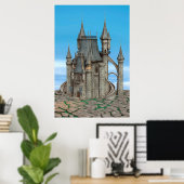 Märchenschloss Poster (Heimbüro)