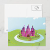 Märchenschloss Postkarte (Vorne/Hinten)