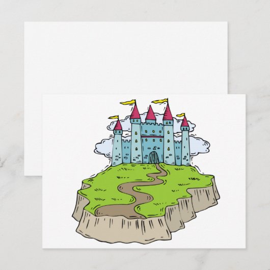 Märchenschloss Postkarte (Vorne/Hinten)