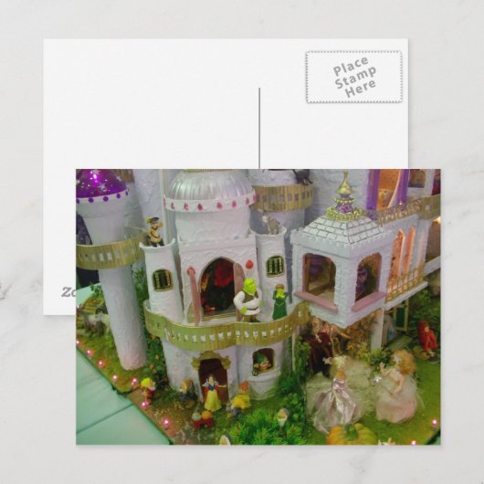 Märchenschloss Postkarte (Vorne/Hinten)