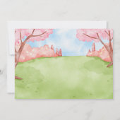 Märchenschloss-Prinzessin zum Geburtstag Einladung (Rückseite)