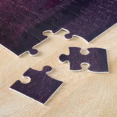 Märchenschloss-Puzzle mit rosa Kirschblüten Puzzle (Seite)