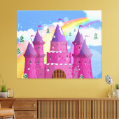 Märchenschloss Rainbow Leinwanddruck (Insitu (Wohnzimmer))