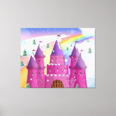 Märchenschloss Rainbow Leinwanddruck (Vorderseite)