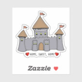 Märchenschloss-Skizze Aufkleber (Blatt)