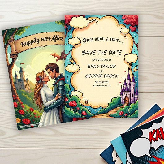 Märchenschloss Wald Feenhochzeit Save The Date