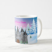 Märchenschloss Winter Kaffeetasse (VorderseiteRechts)