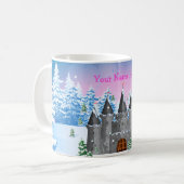 Märchenschloss Winter Kaffeetasse (Vorderseite Links)