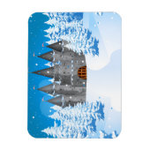 Märchenschloss Winter Magnet (Vertikal)