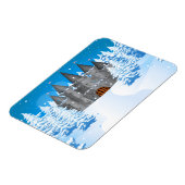 Märchenschloss Winter Magnet (Linke Seite)