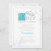 Märchenschnee-Königin BIRTHDAY Party inspiriert Einladung (Vorderseite)