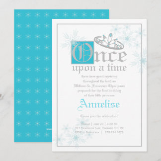 Märchenschnee-Königin BIRTHDAY Party inspiriert Einladung
