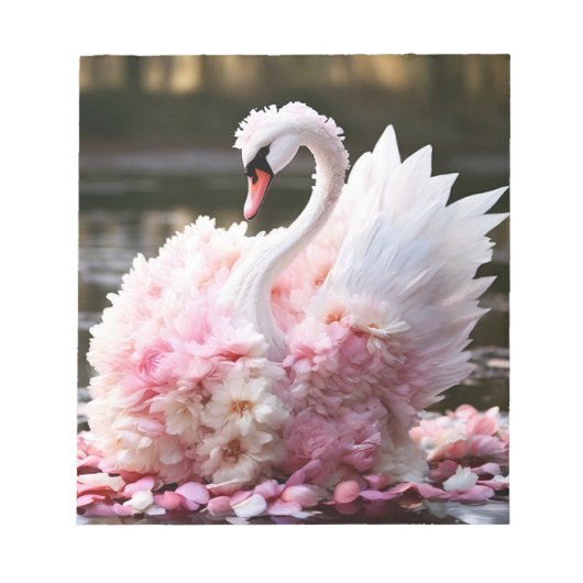 Märchenschwan Notizblock (Vorderseite)