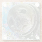 Märchensee im Ozean der Blume Glasuntersetzer (Rückseite)