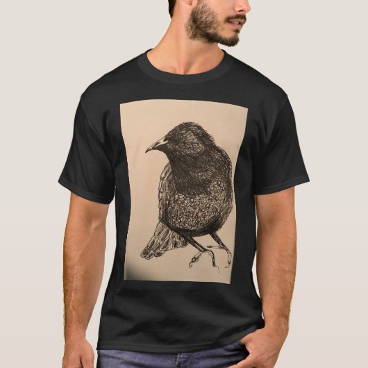 Märchenstar-Vogel-Illustrations-Shirt T-Shirt (Vorderseite)