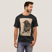Märchenstar-Vogel-Illustrations-Shirt T-Shirt (Vorne ganz)
