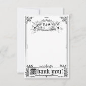 Märchenstorybook-Hochzeit danken Ihnen Karten (Vorderseite)