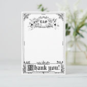 Märchenstorybook-Hochzeit danken Ihnen Karten (Stehend Vorderseite)